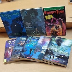 Lot of 8 scholastic scary and haunting books